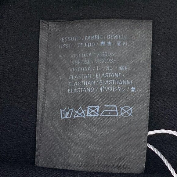 Balenciaga Black All-Over Logo Long-Sleeve Shirt XS - Picture 5 of 7